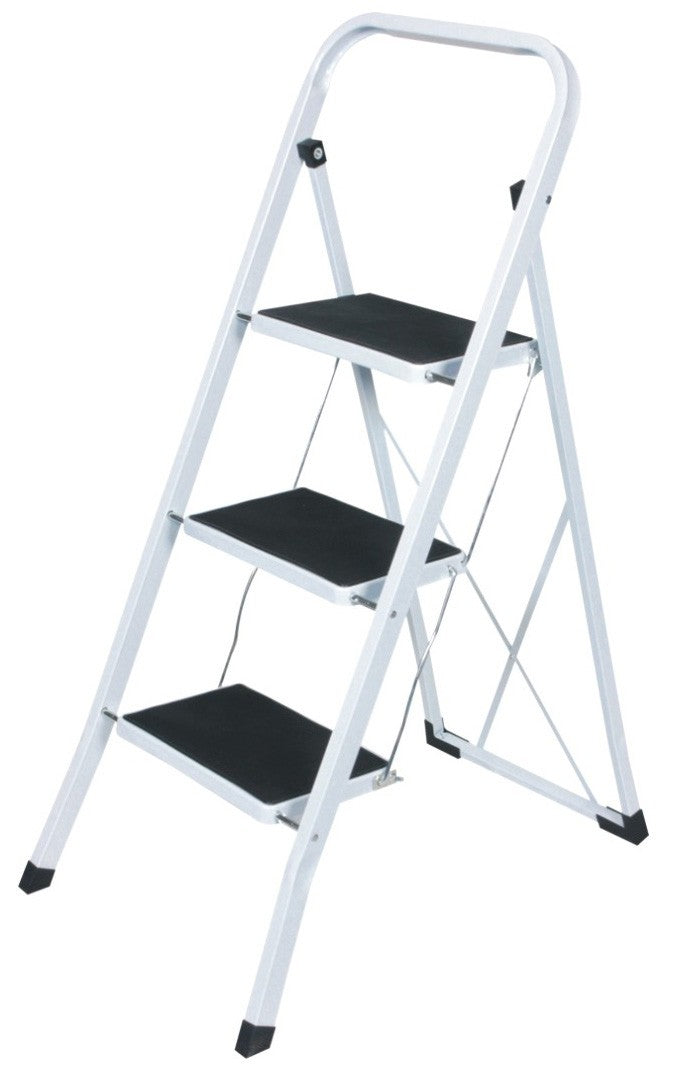 SGABELLO SCALA ACCIAIO SALVASPAZIO 3 GRADINI