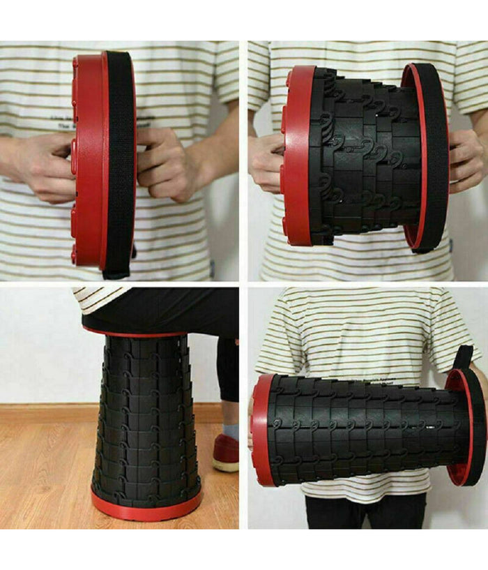 Sgabello Telescopico Pieghevole Sedia Da Pesca Portatile Compatta Sgabello         