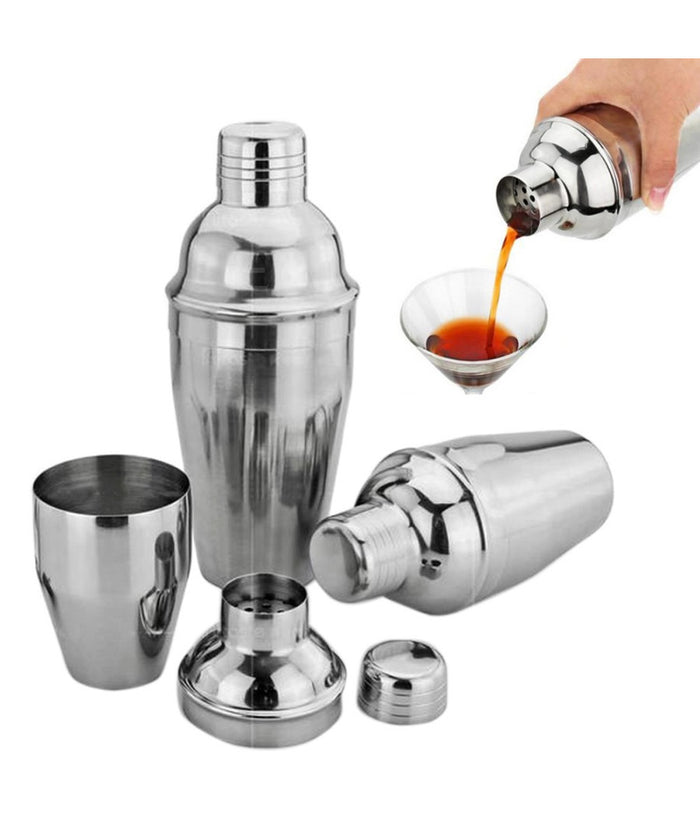 Shaker Da 530 Ml Per Cocktail Barman Bartender Acciaio Inox Bar Martini Saliera         