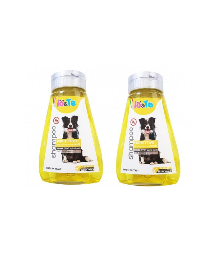 Shampoo Protettivo Effetto Barriera Contro Insetti 360 Ml Cani Pelo Morbido         