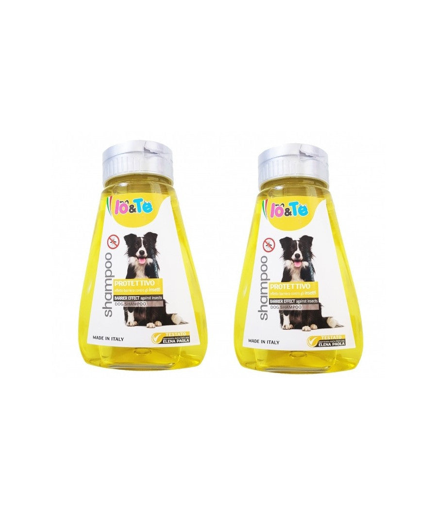 Shampoo Protettivo Effetto Barriera Contro Insetti 360 Ml Cani Pelo Morbido         