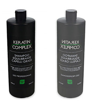 Shampoo Riequilibrante Per Capelli Grassi Professionale 1000ml Senza Parabeni         