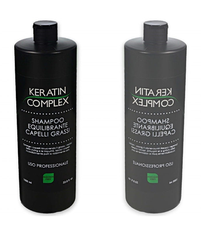 Shampoo Riequilibrante Per Capelli Grassi Professionale 1000ml Senza Parabeni         