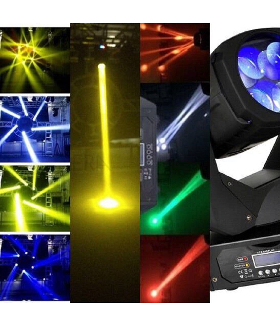 Sharpy Super Beam Led 4x25 100w Come 5r 2r Effetti Multi Fascio Ac Powercon         