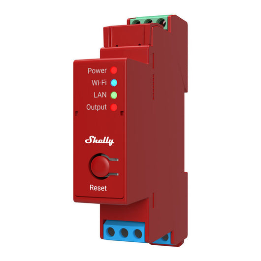 SHELLY PRO 1PM rel√® montabile su guida DIN, 1 canale, Wi-Fi, LAN e Bluetooth, Automatizzazione luci, Prese, Interruttori