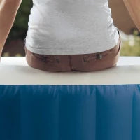 28486EX - Spa Bubble Blue Cm 180X66, 4 Posti, Con Pompa, Riscaldatore, 100 Getti, Telo Copertura, Dispenser Di Cloro