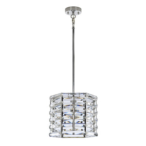 Sospensione Contemporanea Shoal Acciaio Nichel Lucido 1 Luce E27