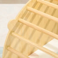 Arco Montessoriano 3 in 1 per Bambini da 18-48 Mesi, Struttura da Arrampicata, Tavolino e Dondolo con Cuscino