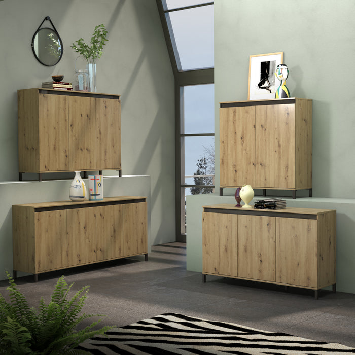 Highboard a 2 ante artisan GENIO made in Italy