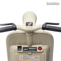 Moto Elettrica Per Bambini Vespa Sidecar Small 6V-Avorio