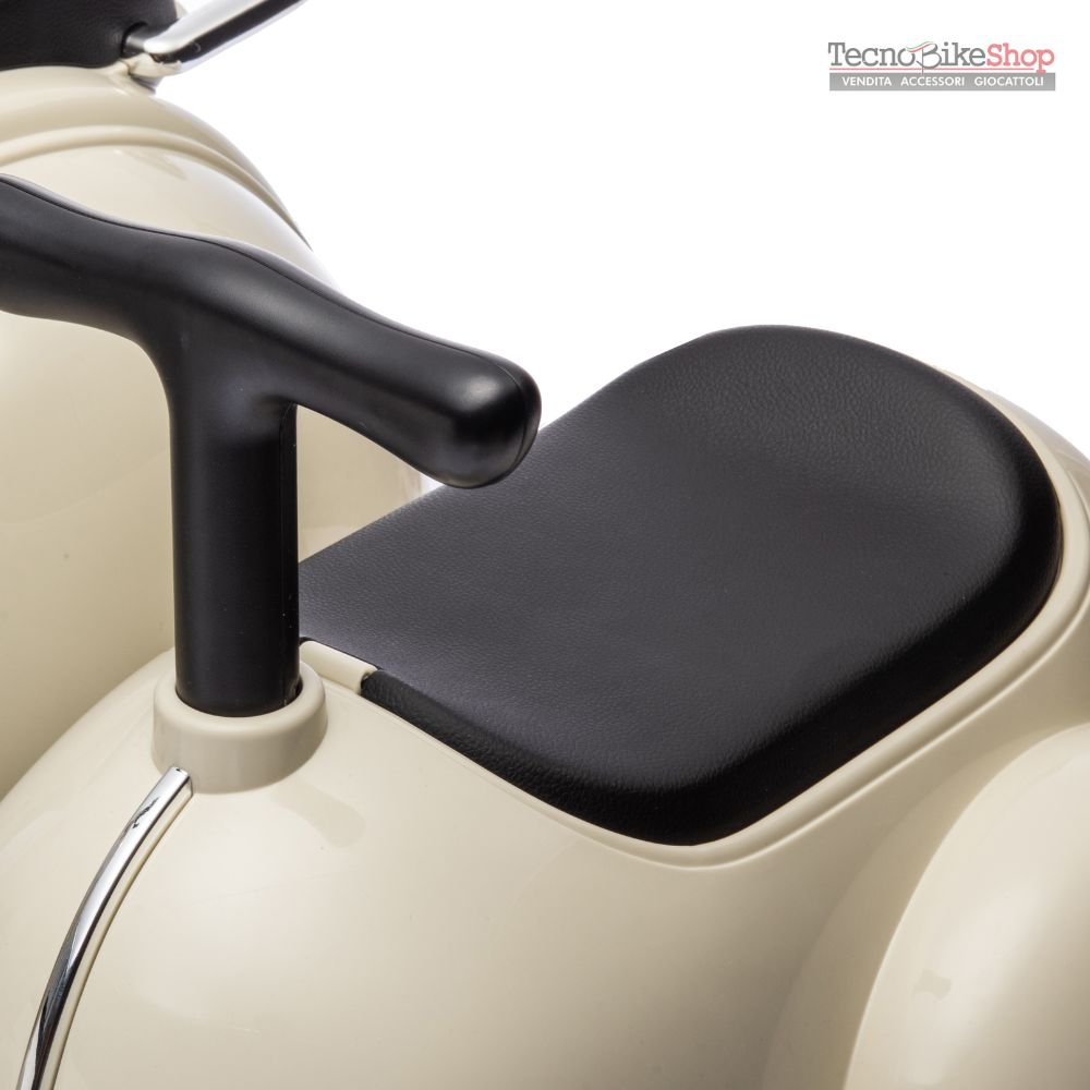 Moto Elettrica Per Bambini Vespa Sidecar Small 6V-Avorio