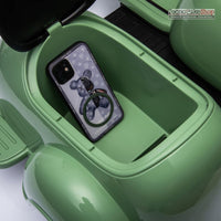 Moto Elettrica Per Bambini Vespa Sidecar Small 6V-Verde