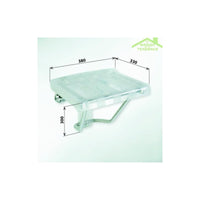 Sedile doccia ribaltabile trasparente HELP 38x33x30cm
