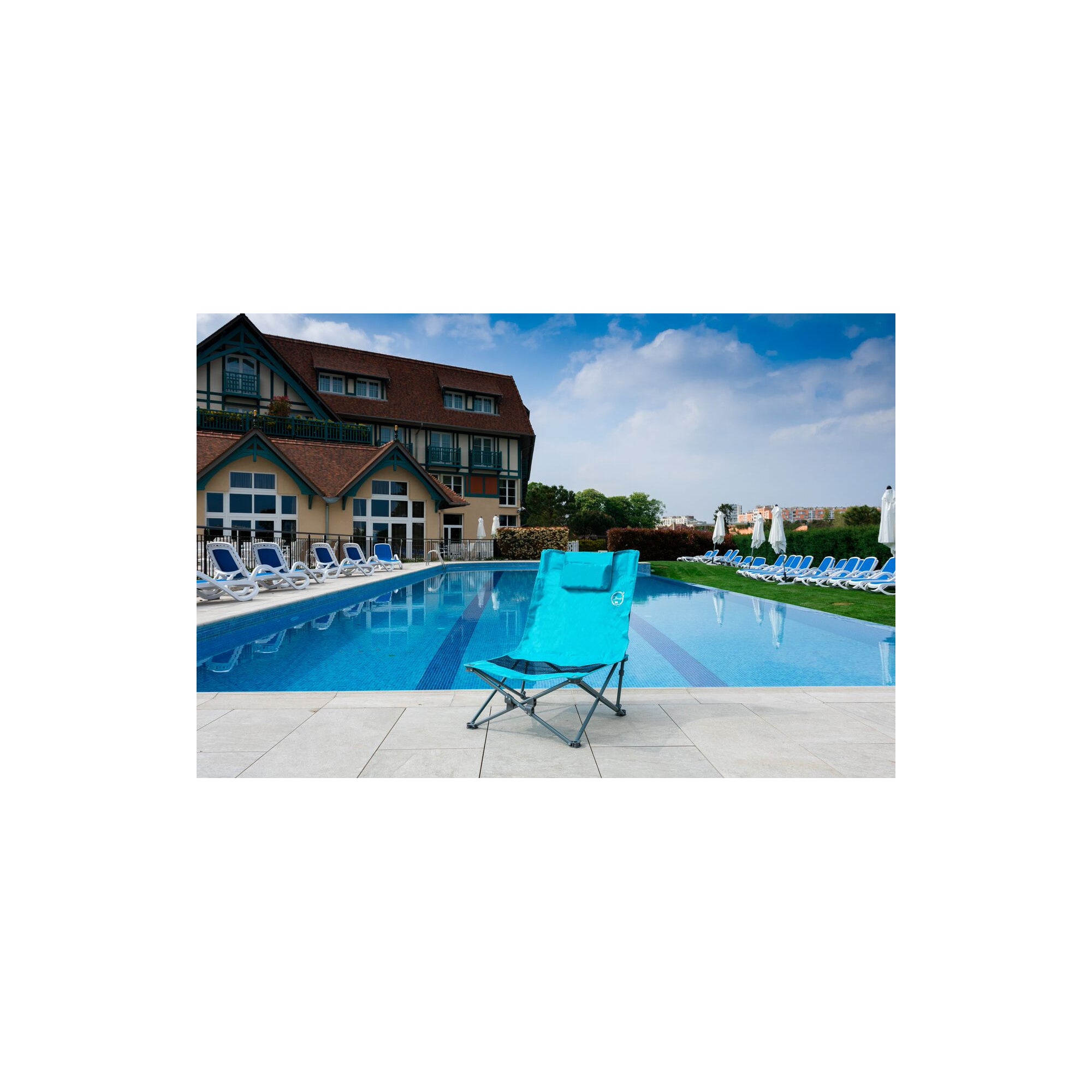 Sedia da spiaggia pieghevole - O'Beach - Custodia per il trasporto inclusa - Dimensioni: 40 x 40 x 70 cm