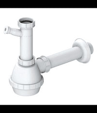 Sifone A Bottiglia Moplen 1 Via Con Attacco Lavastoviglie 1" 1/2 X40         