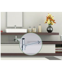 Sifone A Bottiglia Per Lavandino Lavabo Scarico 1" 1/4 Cromato Con Rosone 69373         