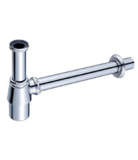 Sifone A Bottiglia Per Lavandino Lavabo Scarico 1" 1/4 Cromato Con Rosone 69373         