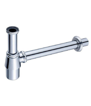 Sifone A Bottiglia Per Lavandino Lavabo Scarico 1" 1/4 Cromato Con Rosone 69373         