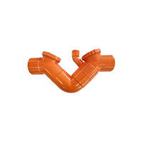 Sifone con sfiato in pvc (2 Tappi) : Diametro - 80