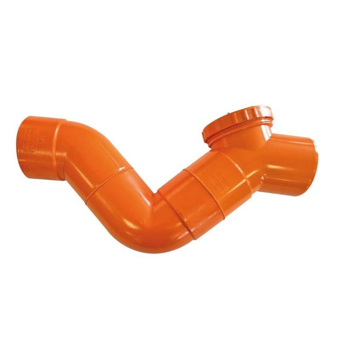 Sifone firenze orizzontale in pvc  (1 Tappo) : Diametro - 50