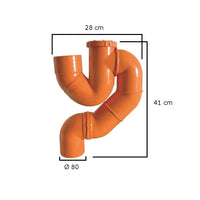 Sifone palermo in pvc : Diametro - 80