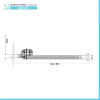Sifone per lavabo freestanding scarico a terra