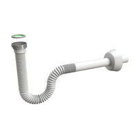 Sifone universale flessibile ed estensibile 1 1/4 bianco