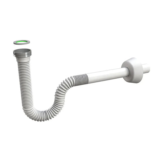 Sifone universale flessibile ed estensibile 1 1/4 bianco