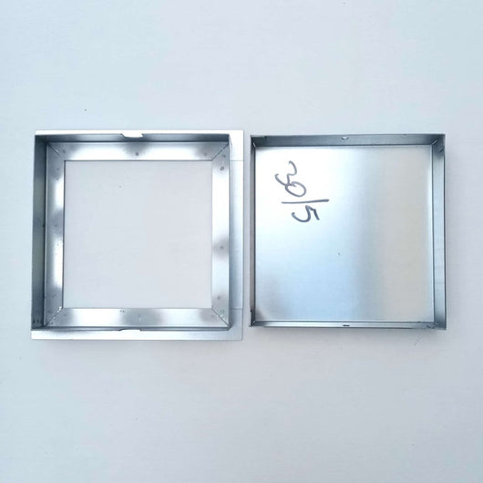 Sigillo 400 x 400 x h 50mm chiusino di lamiera zincata pesante da incasso