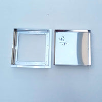 Sigillo 400 x 400 x h 80mm chiusino di acciaio inox pesante da incasso