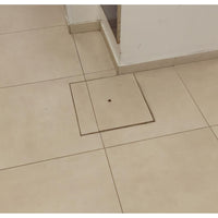 Sigillo 400 x 400 x h 80mm chiusino di acciaio inox pesante da incasso