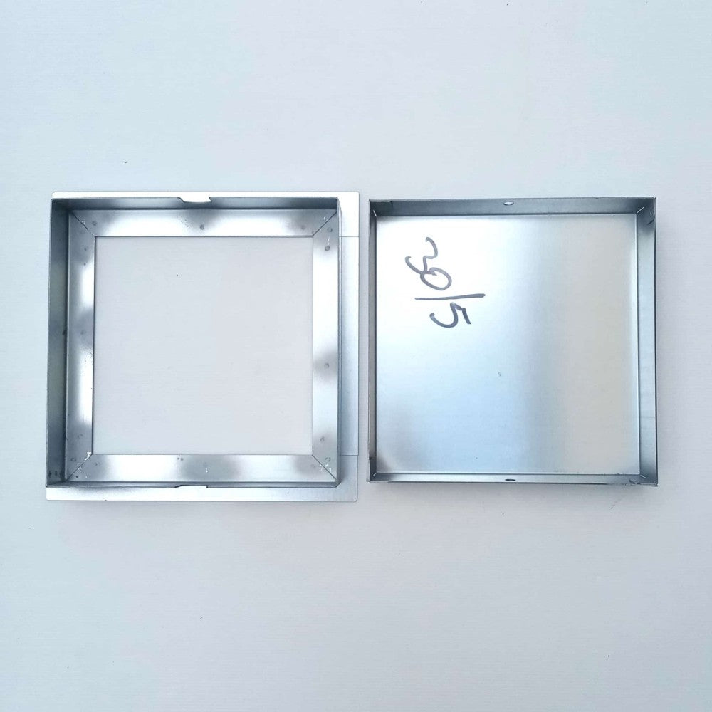 Sigillo 500 x 500 x h 50mm chiusino di lamiera zincata pesante da incasso