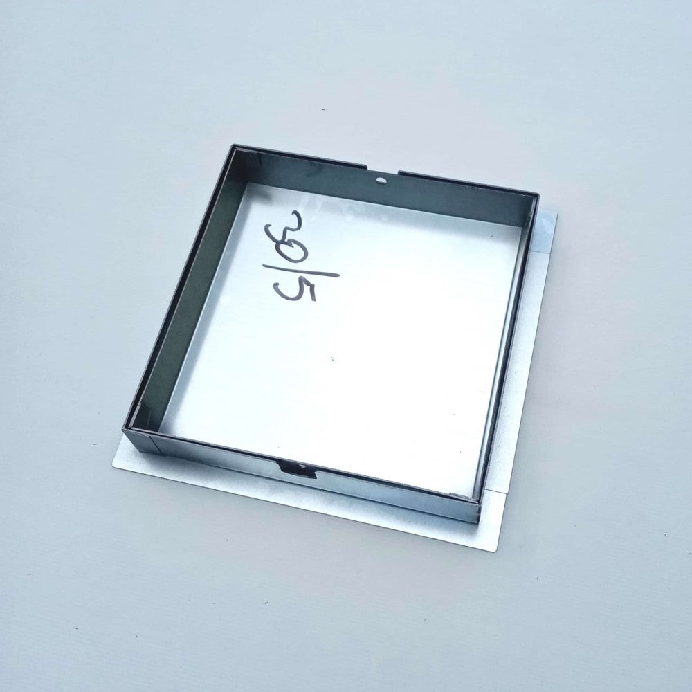 Sigillo 500 x 500 x h 50mm chiusino di lamiera zincata pesante da incasso
