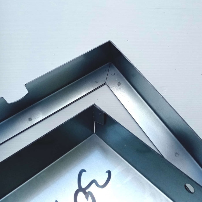 Sigillo 500 x 500 x h 50mm chiusino di lamiera zincata pesante da incasso