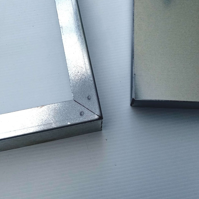 Sigillo 630 x 630 x h 80mm chiusino di lamiera zincata leggero da riempimento