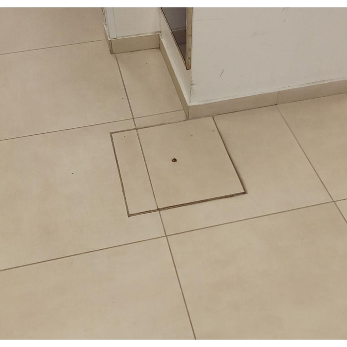 Sigillo 700 x 700 x h 80mm chiusino di acciaio inox pesante da incasso