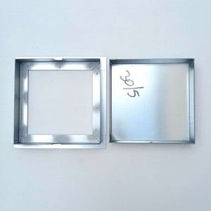 Sigillo 700 x 700 x h 80mm chiusino di lamiera zincata pesante da incasso