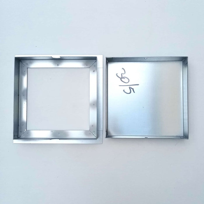 Sigillo 700 x 700 x h 80mm chiusino di lamiera zincata pesante da incasso