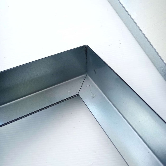 Sigillo 700 x 700 x h 80mm chiusino di lamiera zincata pesante da incasso