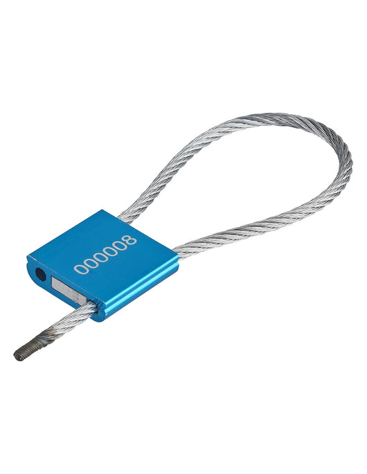 Sigilli in alluminio, 25 pezzi, grado H, numerati e colorati, cavo acciaio 3x200mm, Lockout Tagout LOTO - THIRARD, Lockout Tagout LOTO - THIRARD