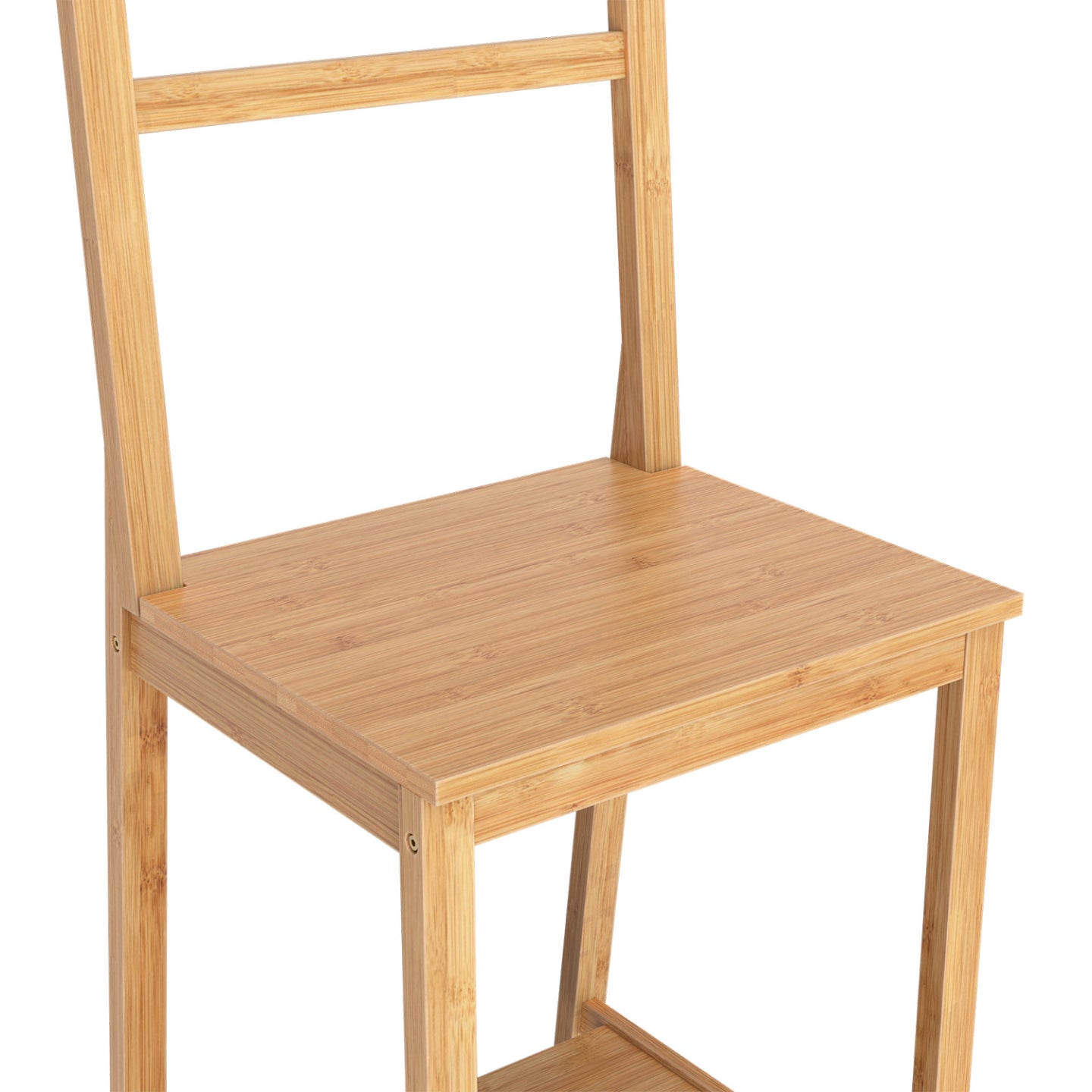 IDMarket - Silla toallero de bambú de 4 niveles LANA