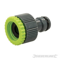 Connettori rubinetti 1/2" e 3/4" maschio guarnizioni antigelo e lunga durata silverline