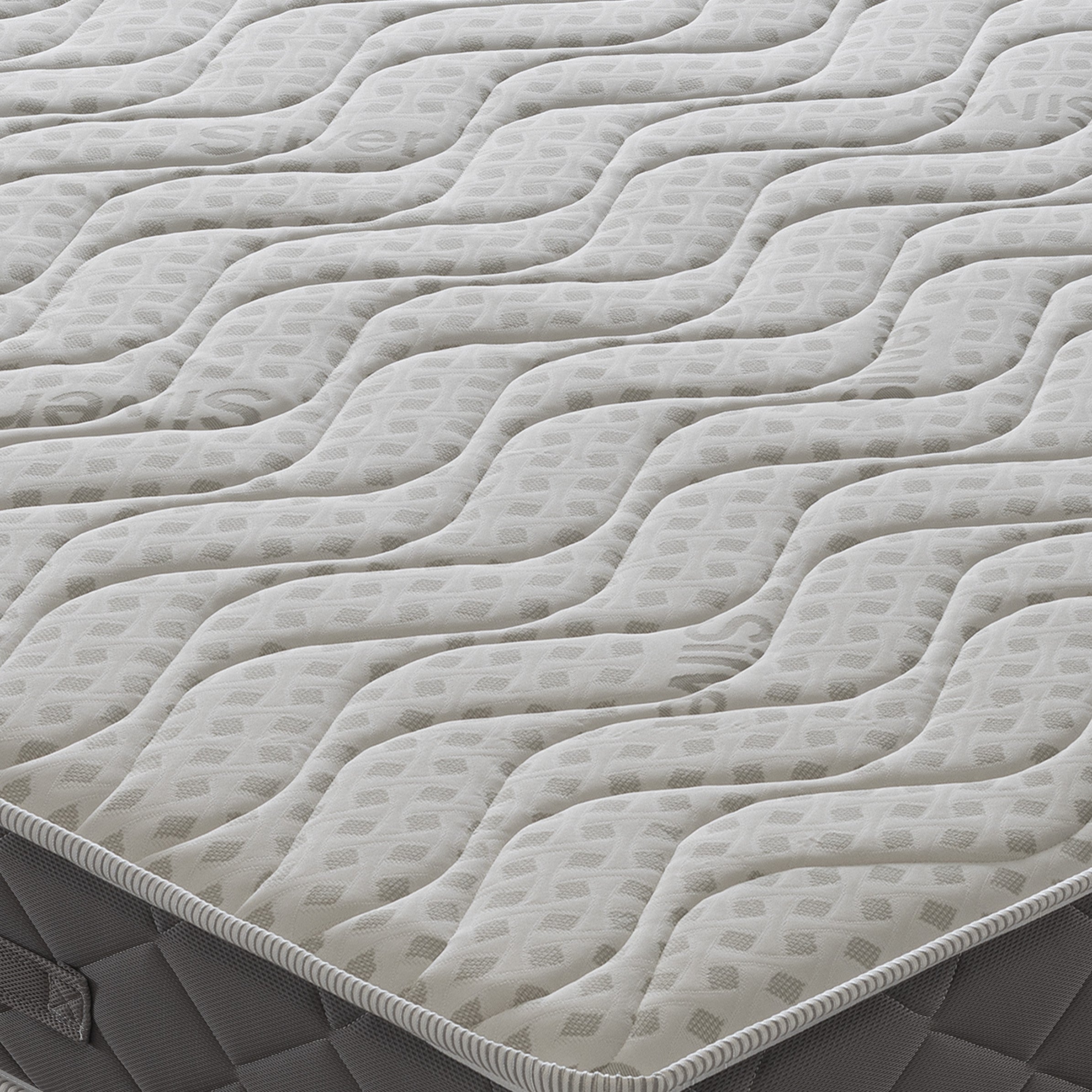 Materasso Piazza e Mezza 120x200 in Memory Foam  11 zone di comfort  Rivestimento Silver Safe