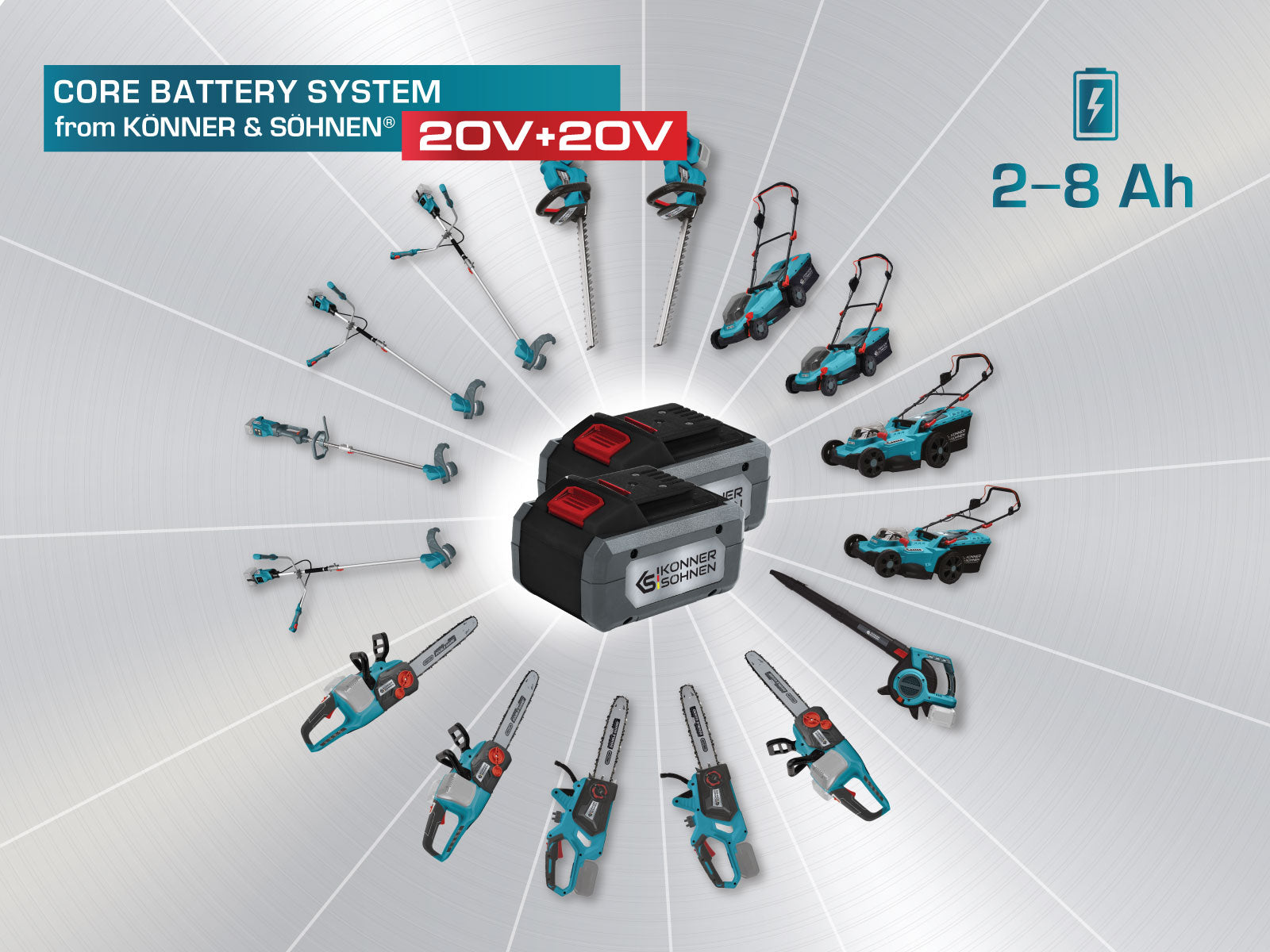 Tagliaerba a batteria e decespugliatore KS BCT-20V