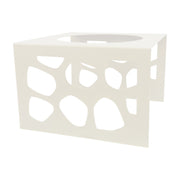 Porta vasi arredo giardino in metallo cm 60x60x40h