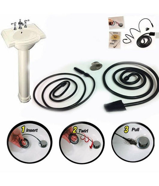 Sink Snake Filo Fili Stura Lavandino Pulisci Tubi Cavo Tubo Stura Bagno Cucina         