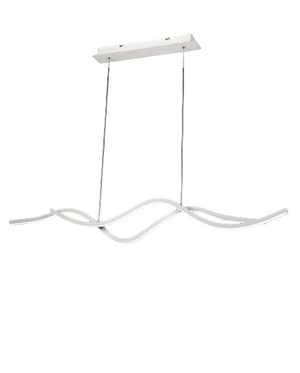 Lampadario a sospensione a led Sinuo 36W bianco 3666-45-102 Fabas Luce