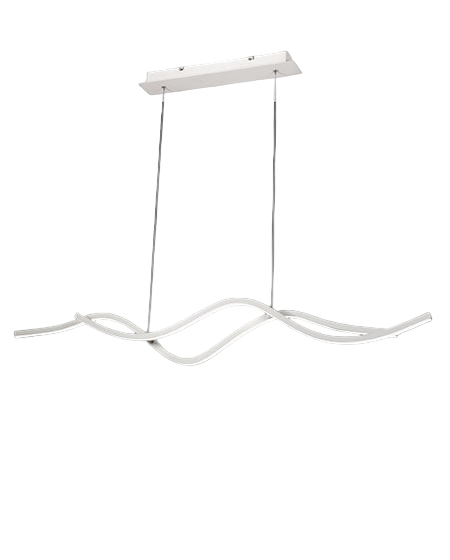 Lampadario a sospensione a led Sinuo 36W bianco 3666-45-102 Fabas Luce