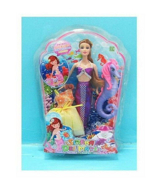 Sirena Dei Mari Sirenetta Sirena Cavalluccio Marino Giocattolo Gioco Bambina         