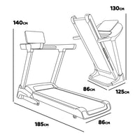 Sirio 3000 - Tapis roulant elettrico pieghevole con inclinazione automatica e cardiofrequenzimetro